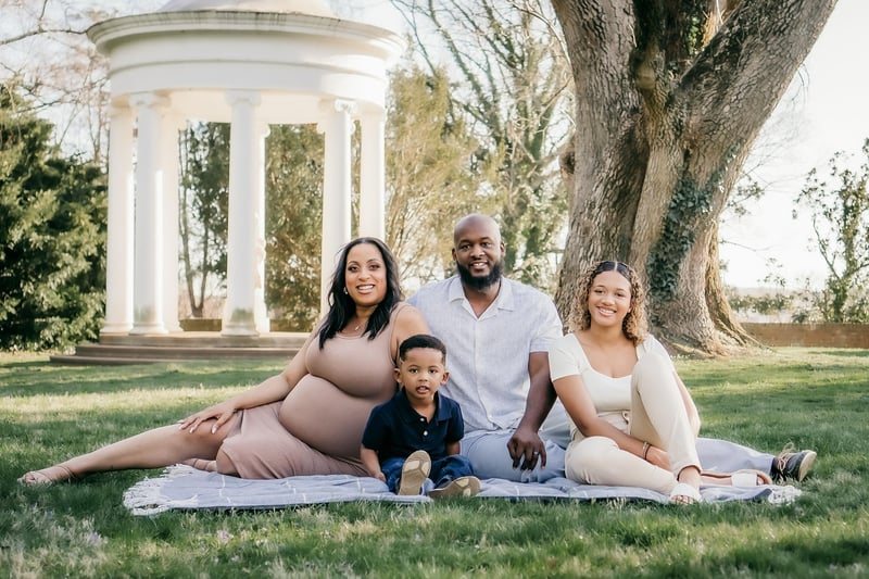 Family in the park